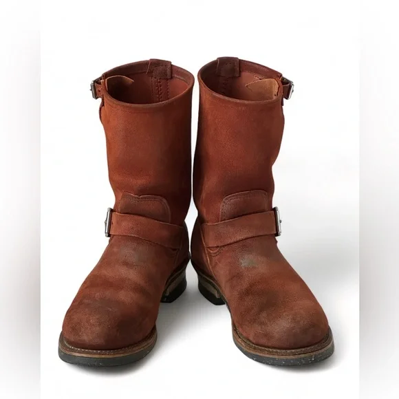 Super Rare Red Wing 8812 Copper Abilene Roughout Engineer Boots - Picture 2 of 10